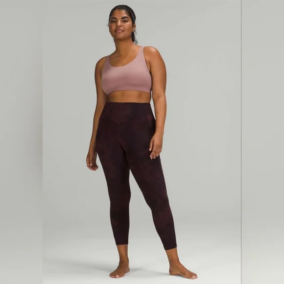 Lululemon Align HR Leggings With Pockets 25" W5DSRS 6 Diamond Dye Cassis Black - Picture 4 of 15